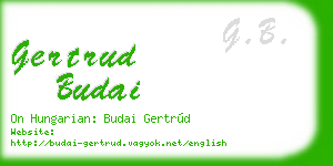 gertrud budai business card
